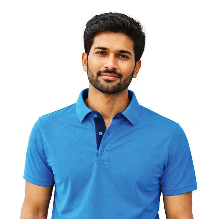 Mars Polo T-shirt - Sea Blue