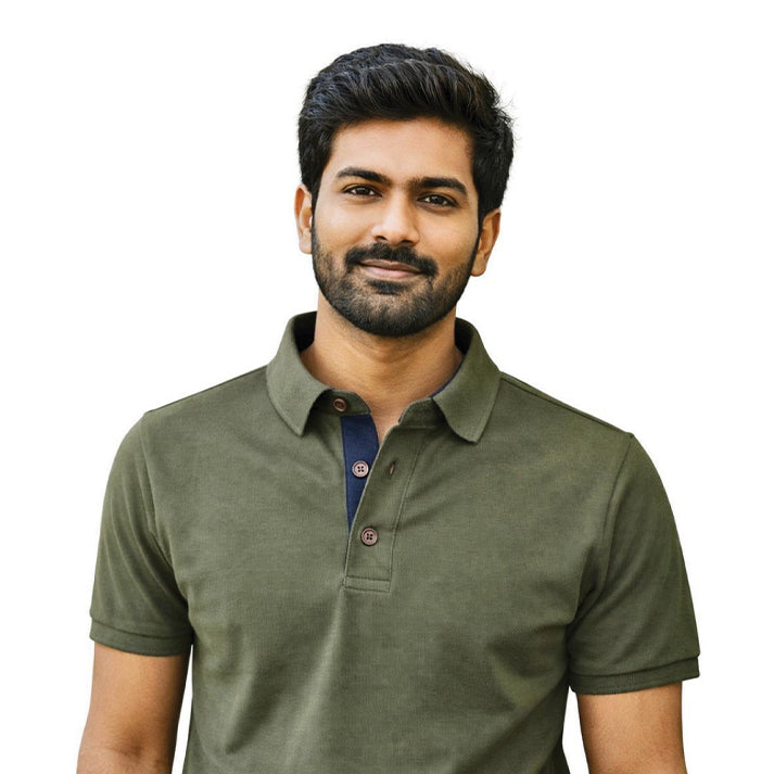 Mars Polo T-Shirt Olive Green | Quick Dry UV Protection